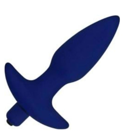 Corked 2 Small - Vibrating Silicone Butt Plug, 5 Inch, Blue